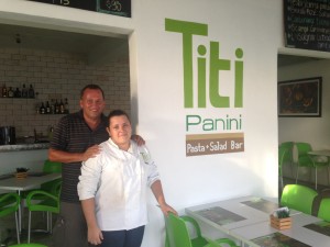 Mariana and Arturo, owners of Titi Panini in Playa del Carmen