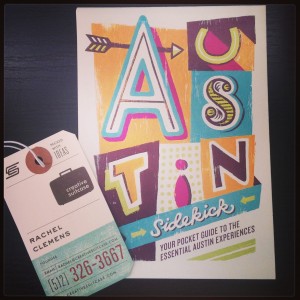 Creative Suitcase business card and Austin Sidekick